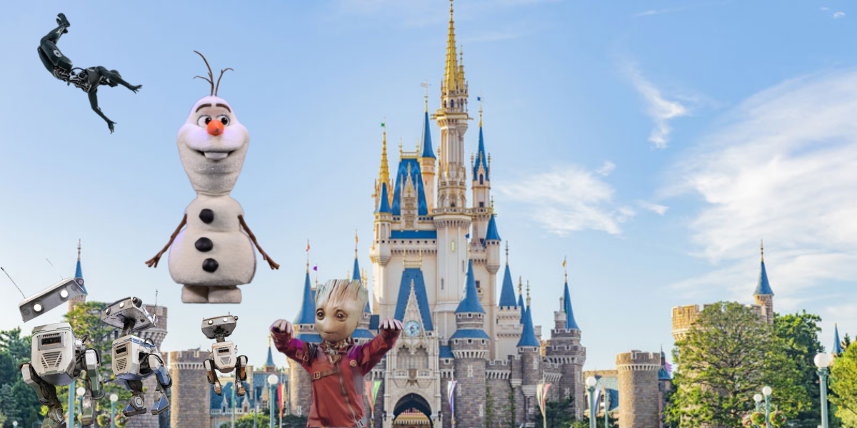 겨울왕국 올라프부터 춤추는 그루트까지... '캐릭터 로봇'이 디즈니랜드 돌아다닌대요!