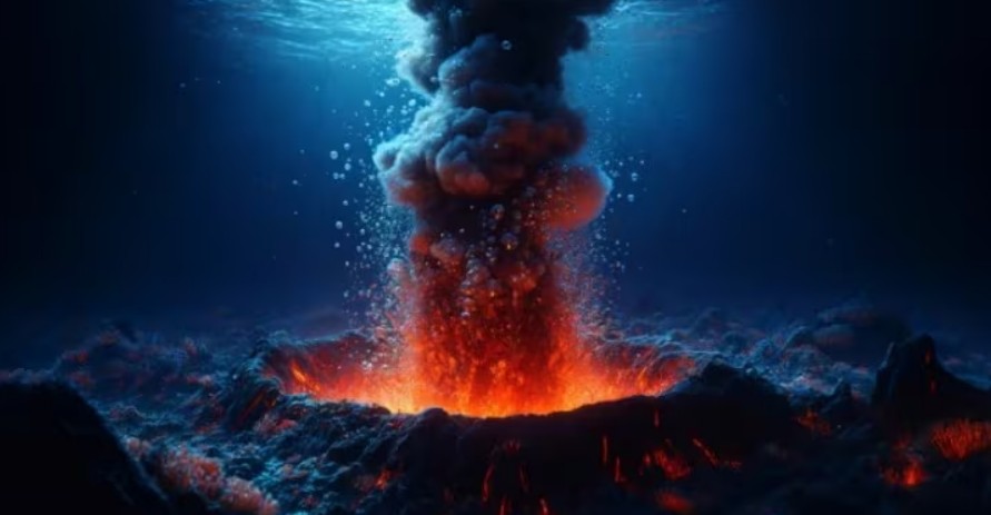 일본 규슈 해저에 부글부글 끓는 귀신 화산이 있대요